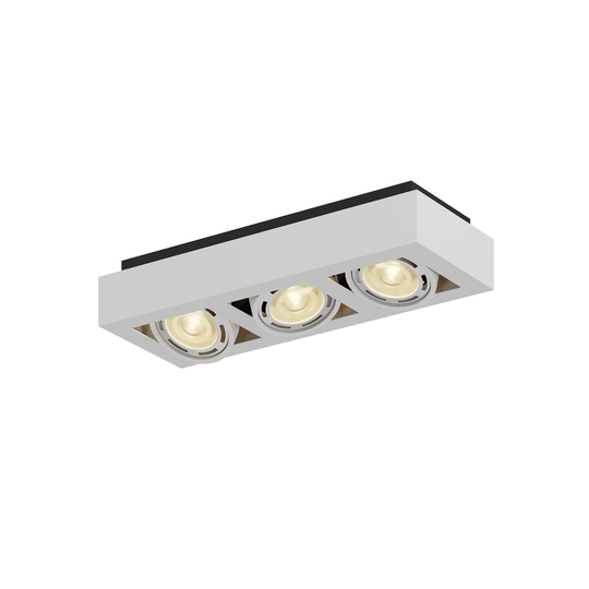 LED-kattospotti Ronka, GU10, 3-lamppuinen, valk.