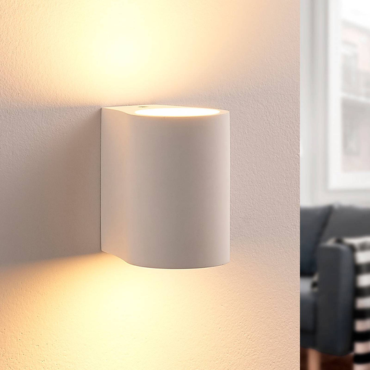 LED-seinävalaisin Jannes kipsiä, pyöreä