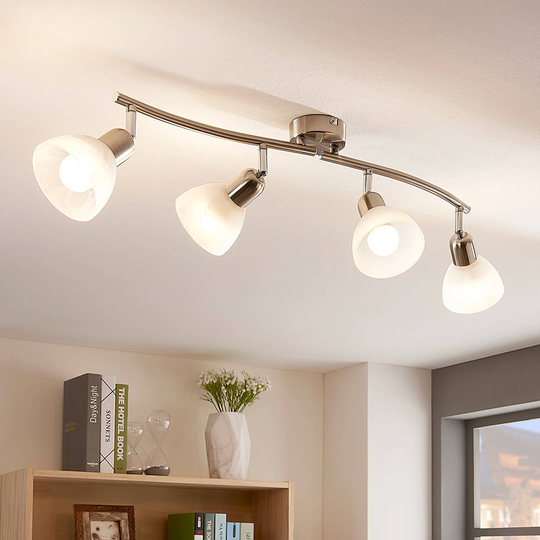 Hillitty LED-kattovalaisin Paulina, nelilamppuinen