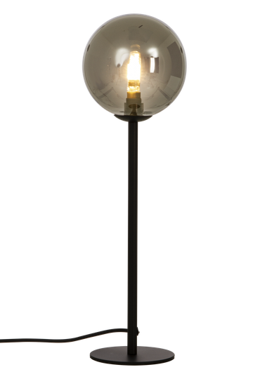 MOLEKYL table lamp high, black / smoke (Musta)