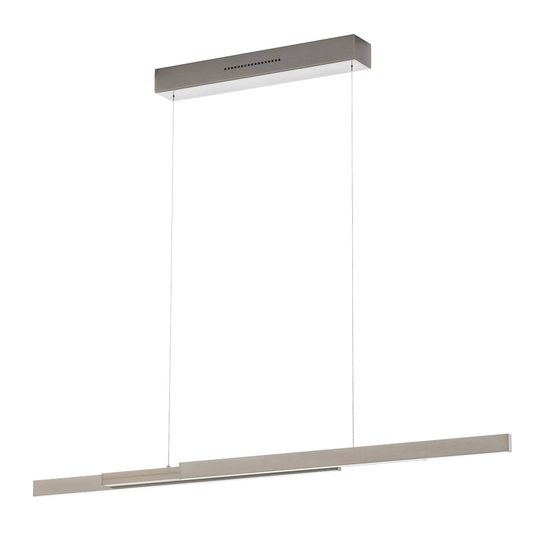 LED-riippuvalaisin Lara, 134 cm, nikkeliä