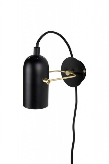 Swan wall lamp (Musta)