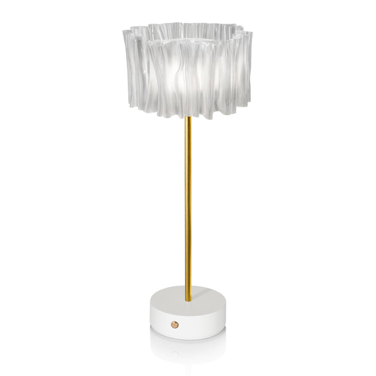 Slamp Accordéon Battery-pöytälamppu prisma/vaalea