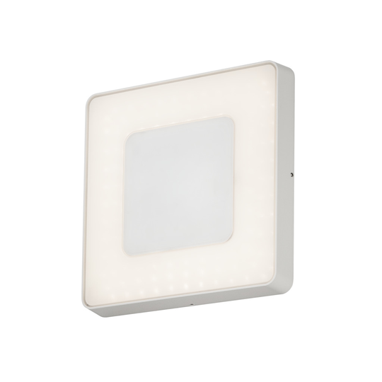 Carrara vägglykta square LED (Valkoinen)