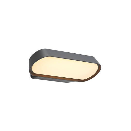 Lucande Badriya -LED-ulkoseinälamppu, leveys 25cm