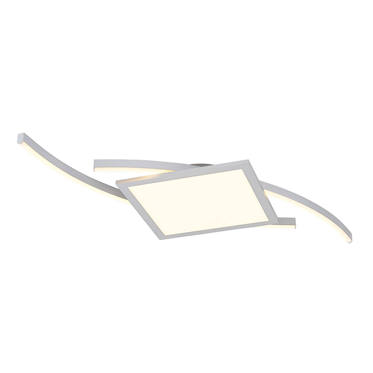Lucande Tiaro -LED-kattovalaisin, kulmikas 42,5 cm