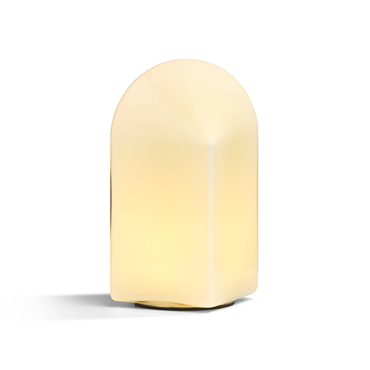 HAY Parade-LED-pöytälamppu valkoinen, K 24 cm