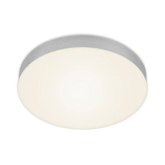 LED-kattovalaisin Flame, Ø 28,7 cm, hopea