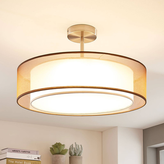 LED-kattovalaisin Pikka, himmennettävä, ruskea