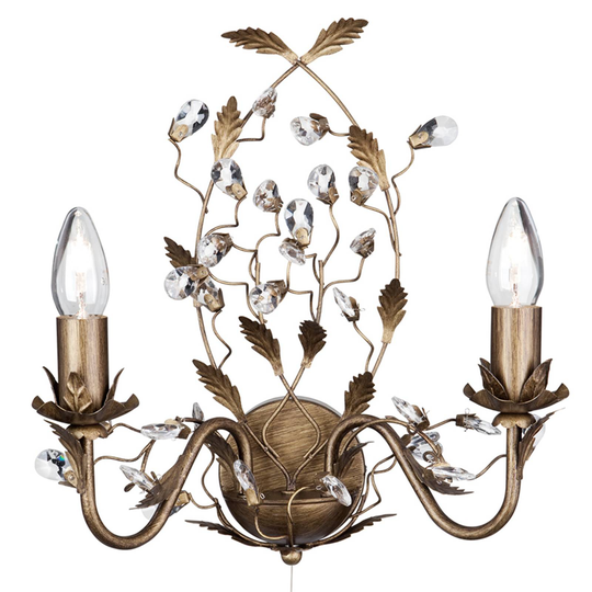 Firenzeläistyylinen Almandite-seinävalaisin 2-lamp