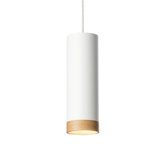 LED-riippuvalaisin PHEB, valkoinen/tammi