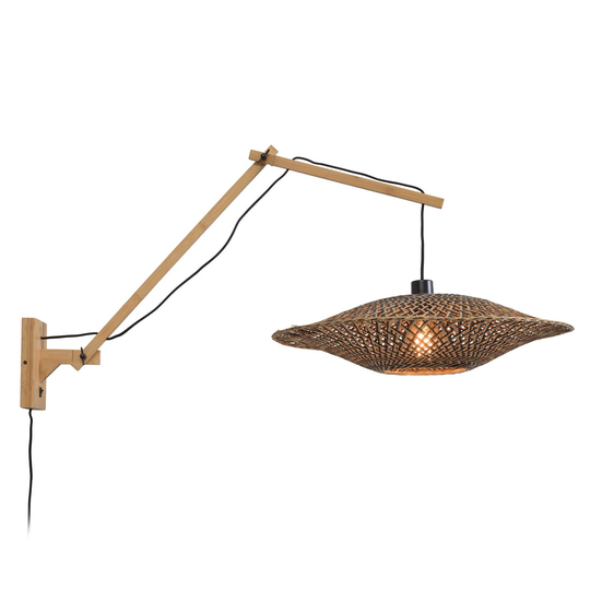 GOOD & MOJO Bali-seinävalo, 2 vartta natur 60x15cm