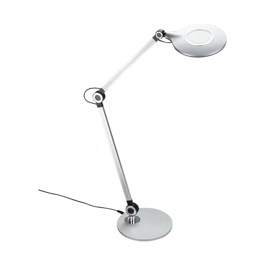 Office-LED-työpöytävalaisin, hopea, CCT