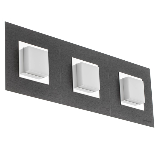 GROSSMANN Basic -LED-seinävalaisin 3-lamppuinen