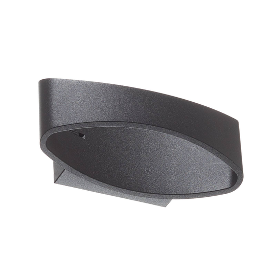 LED-seinävalaisin Trame, soikea muoto, musta