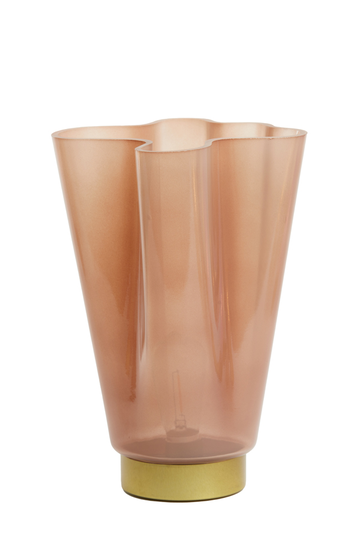 Table lamp LED Ø16,5x29 cm MALU glass old pink (Vaaleanpunainen)