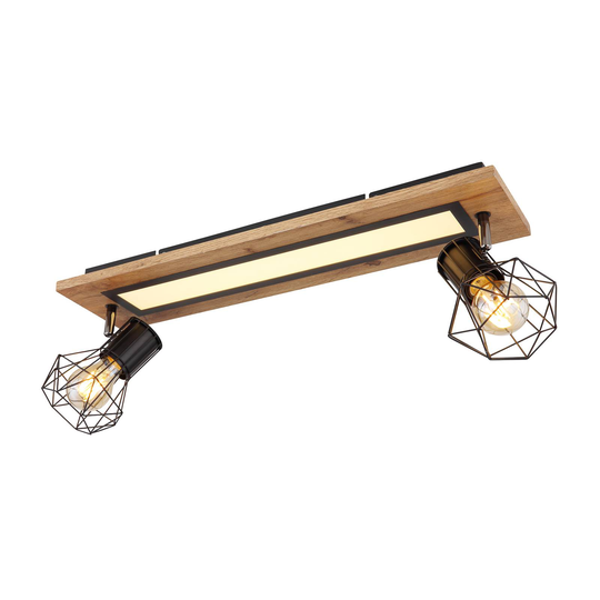 Priska-kattovalaisin, LED, 2-lamppuinen, 60x15cm
