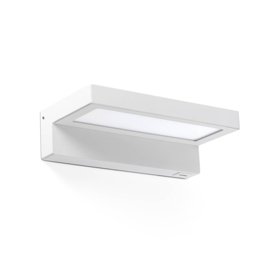 LED-seinävalo Well, USB+langaton laturi, valkoinen