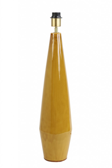 Lamp base Ø15,5x72 cm ISIDORO ceramics ocher yellow (Keltainen)