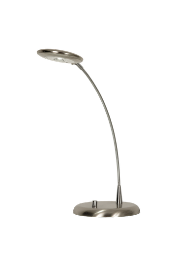 MOTO table lamp, steel / chrome (Harjattua terästä)