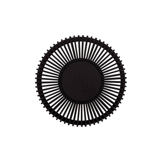 UMAGE Clava up -seinälamppu Ø 35 cm, musta puu