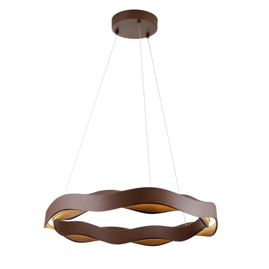 Grok Hello -LED-riippuvalaisin, Ø 63 cm, ruoste