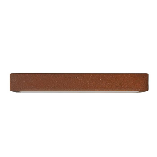 Viva-LED-seinävalaisin, Corten-terästä, 30 cm