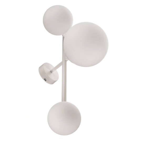 Seinävalaisin Dione, 3-lamppuinen, valkoinen