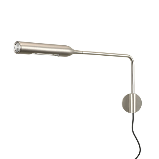 Lumina Flo -LED-seinävalaisin 3 000 K nikkeli