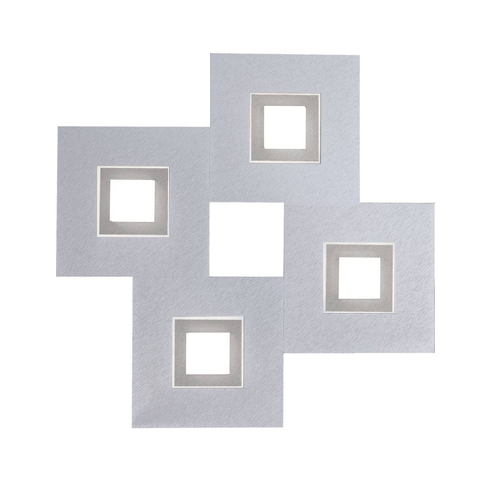 GROSSMANN Karree 4 valoa 50x50cm alumiini titaani