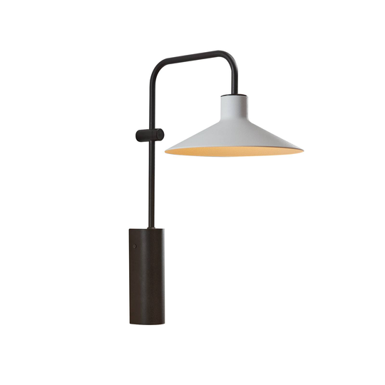 Bover Platet A02 -seinälamppu E14, vaaleanharmaa