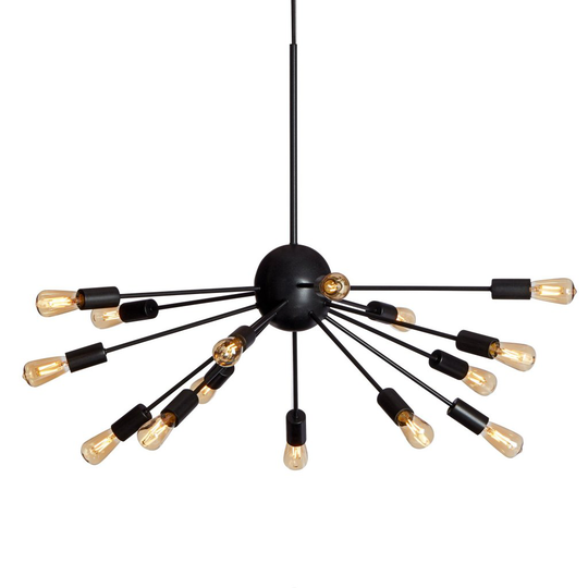 Mir ceiling lamp LED (Musta)